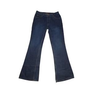 RoxyJean by Quiksilver Women’s Flare Jeans Size 11 Blue Y2K Low Rise Denim